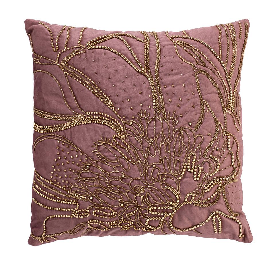 Подушка Пионы пыльная роза 70SW-32907